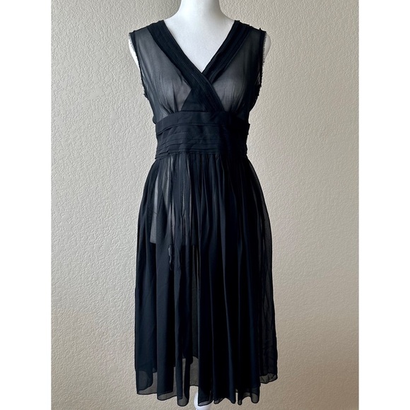 Banana Republic Dresses & Skirts - Banana Republic Black Sheer Dress - size 0